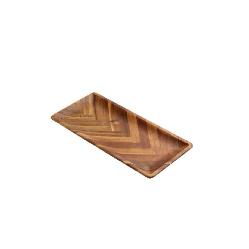 Medium Rectangular Serving Plate Tablecraft Tone on Tone Acacia Collection™