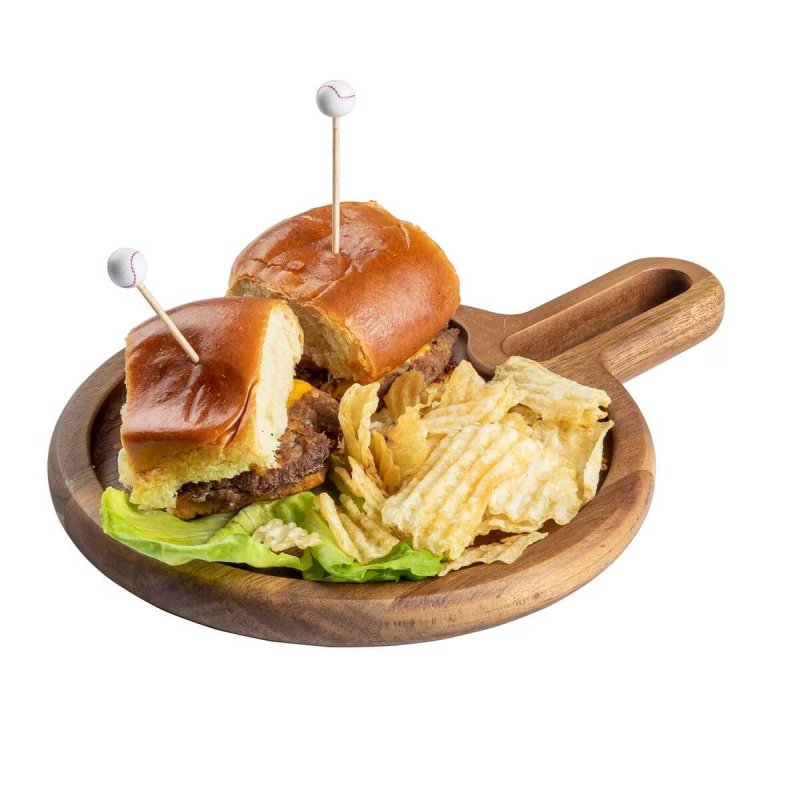Round Snack Tray 20,5cm Tablecraft  Acacia Collection™