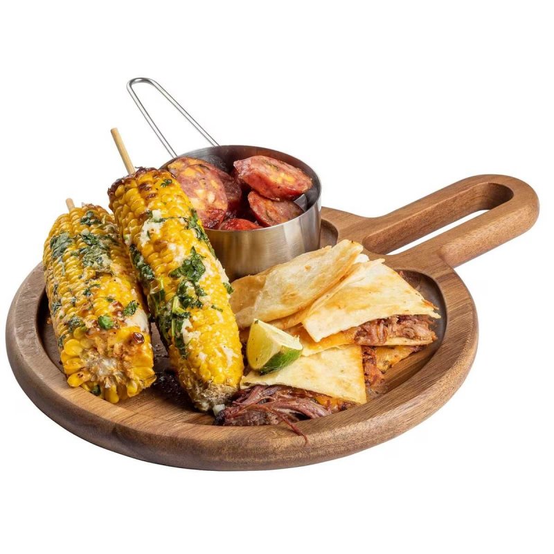 Round Snack Tray 25,5cm Tablecraft  Acacia Collection™