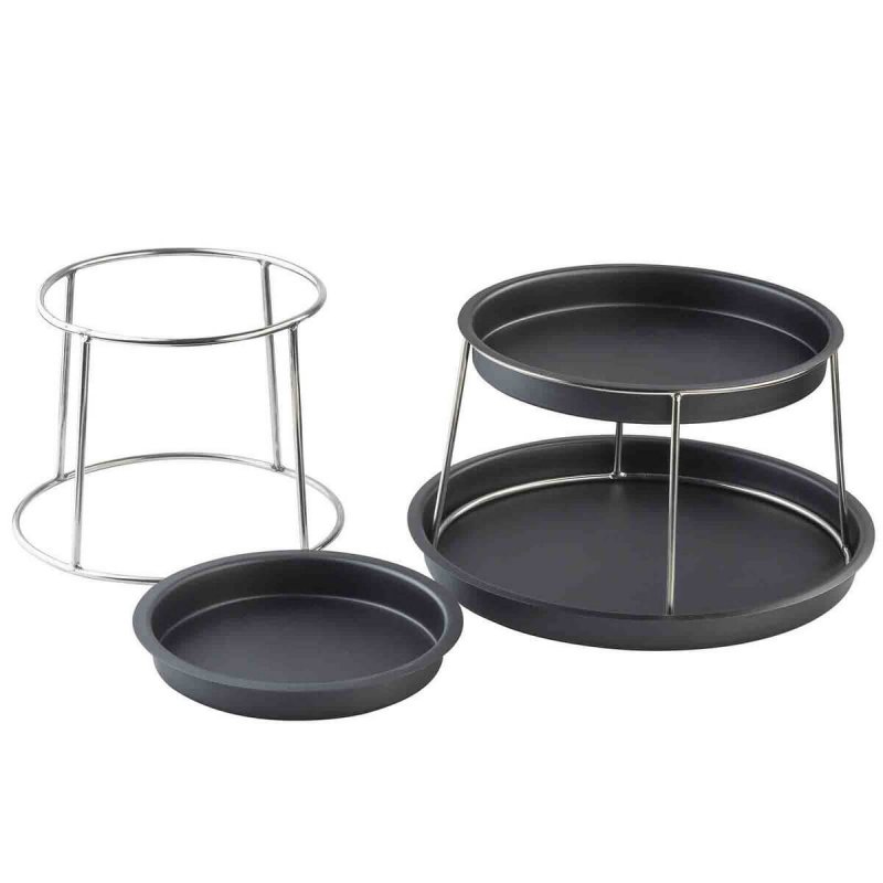 Τριώροφο σκεύος Παρουσίασης Tablecraft Sharing Tower Black Matt 