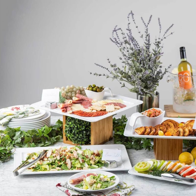 Large Square Melamine Platter Tablecraft Ridge Collection™