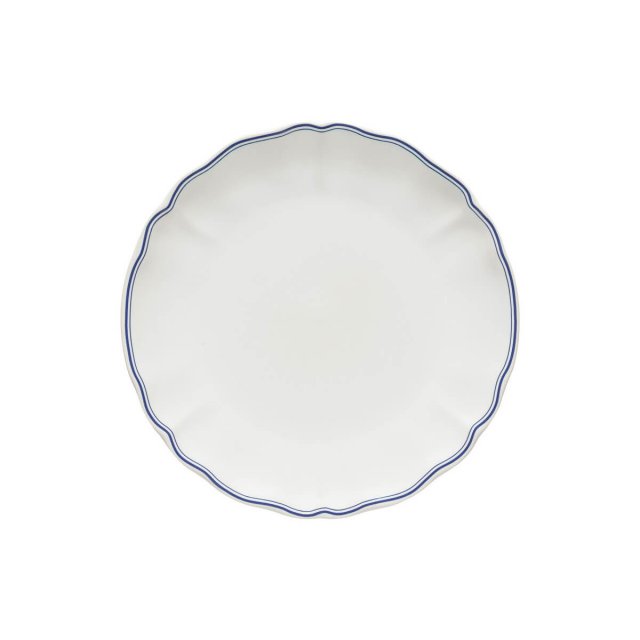 Πιάτο Ρηχό 27cm Costa Nova Vila White-Blue Filet