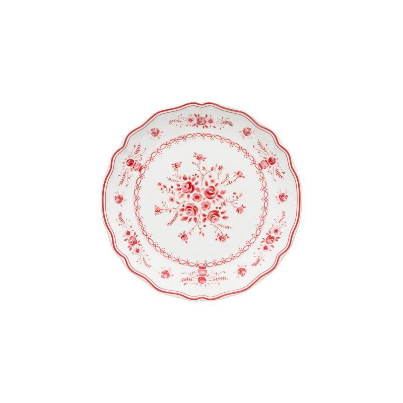 Πιάτο Ρηχό 21cm Costa Nova Vila White-Red Flowers