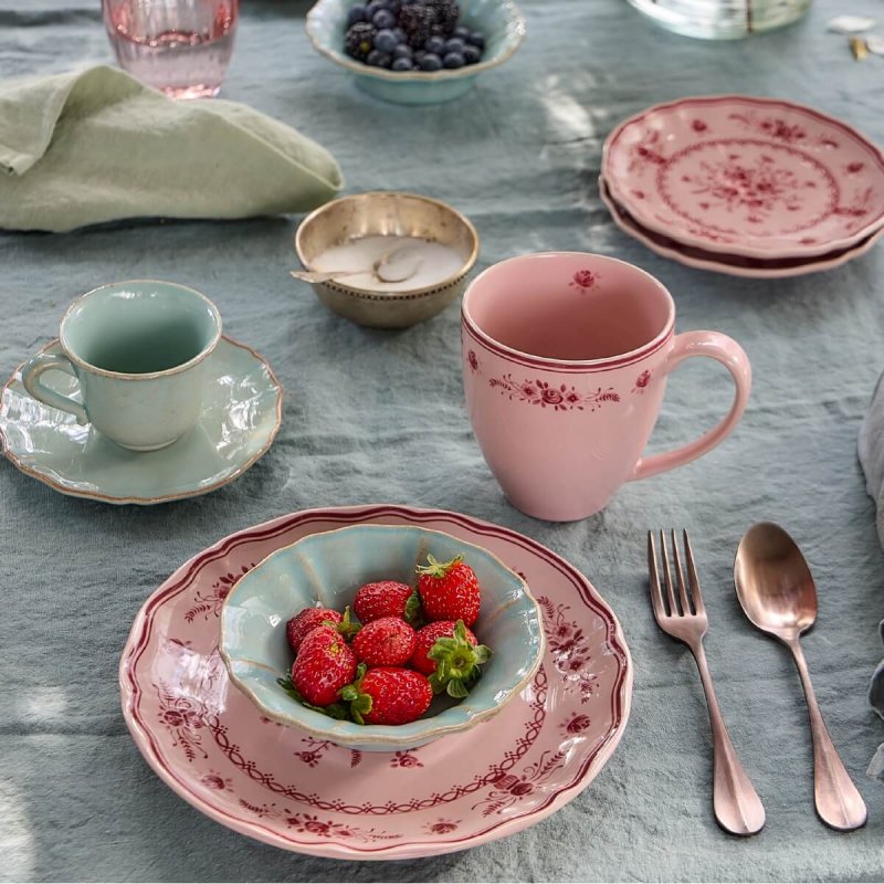 Salad/dessert plate 21cm Costa Nova Vila Pink-Red Flowers