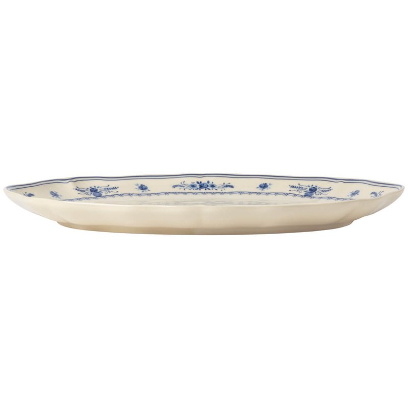 Πιατέλα Οβάλ 41cm Costa Nova Vila Beige-Blue Flowers