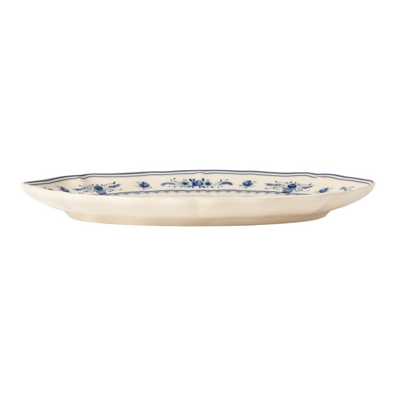 Oval platter 32cm Costa Nova Vila Beige-Blue Flowers
