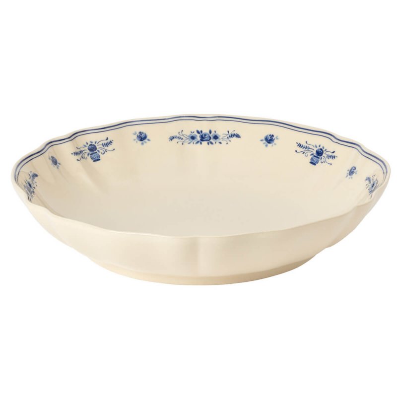 Μπολ Ρηχό 34cm Costa Nova Vila Beige-Blue Flowers
