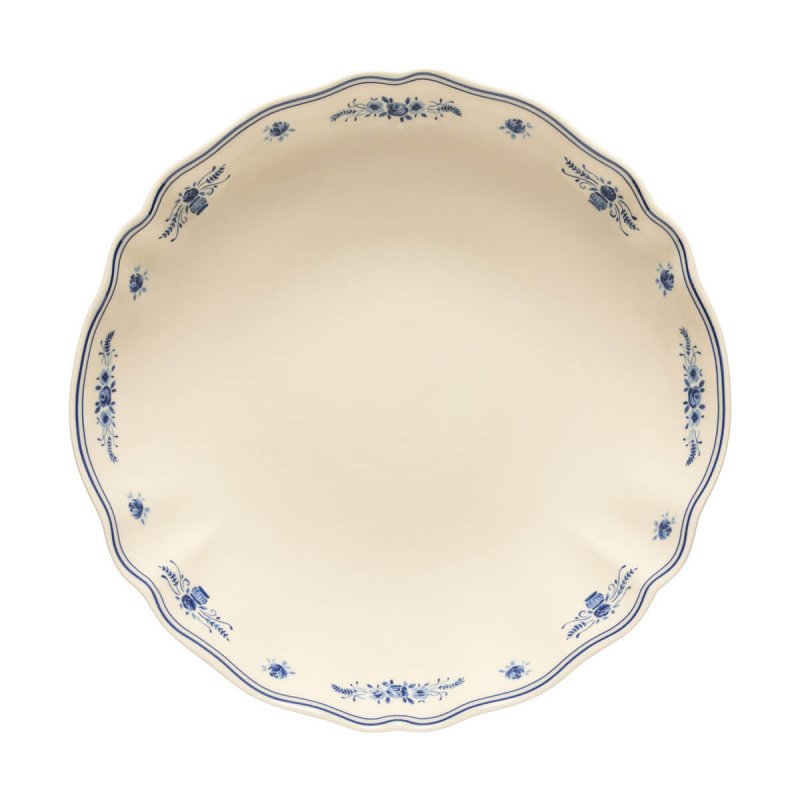 Μπολ Ρηχό 34cm Costa Nova Vila Beige-Blue Flowers