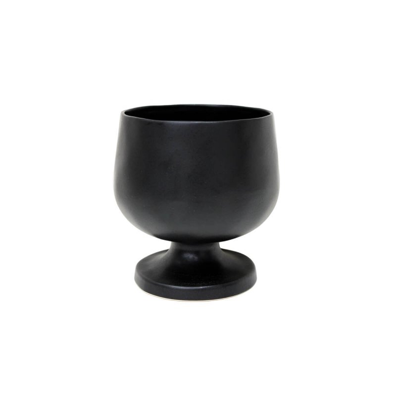 Footed Bucket 22cm Costa Nova Riviera Black