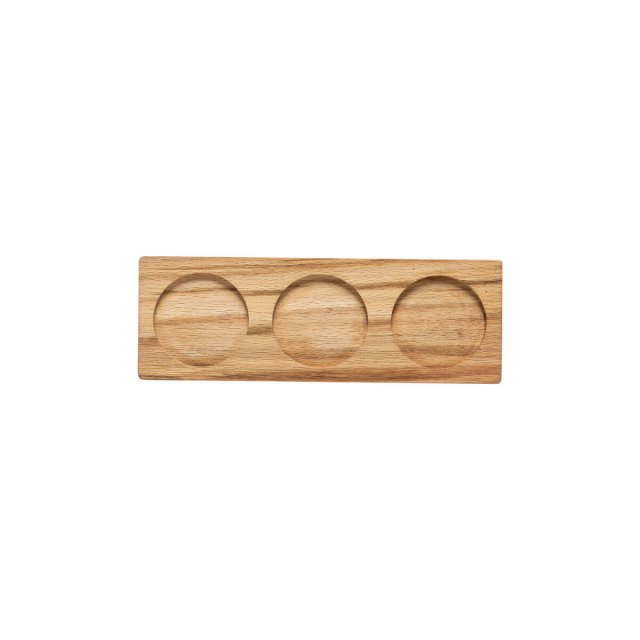 Ξύλινη Βάση με 3 εσοχές Costa Nova Aparte Oak