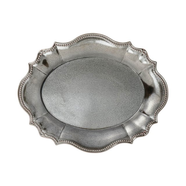Oval platter 35cm Costa Nova Almara Antique Metal