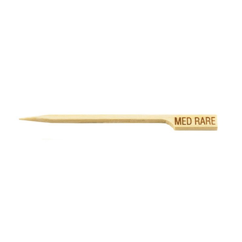 "MEDRARE" Tablecraft Bamboo Steak Pick