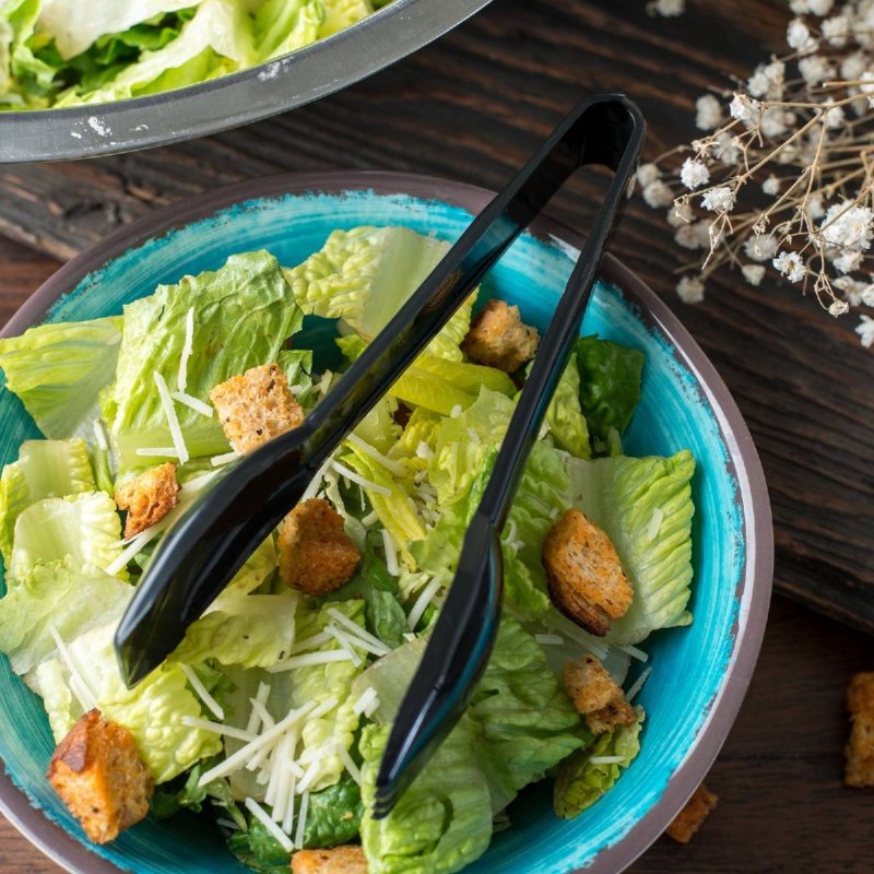 Λαβίδα Σερβιρίσματος 16cm Carlisle Mαύρη