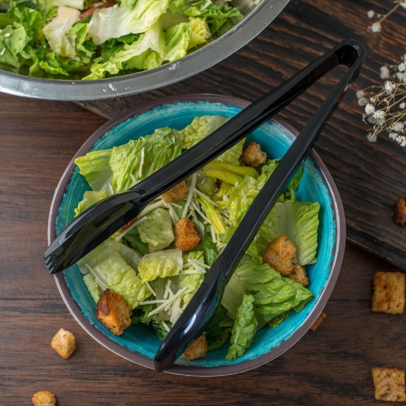 Λαβίδα Σερβιρίσματος 23cm Carlisle Mαύρη 