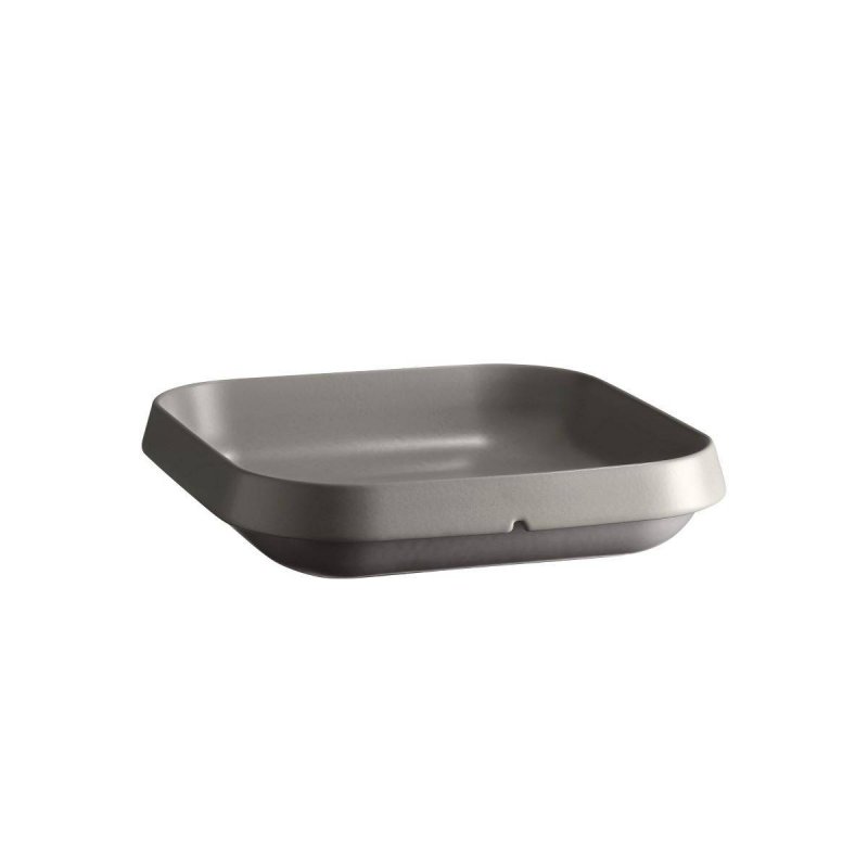 Μπολ ρηχό τετράγωνο 3,1L Emile Henry Welcome Pearl Grey 