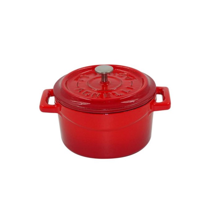 Μαντεμένια Κατσαρόλα Agnelli με Καπάκι 32cm - Glossy Red 