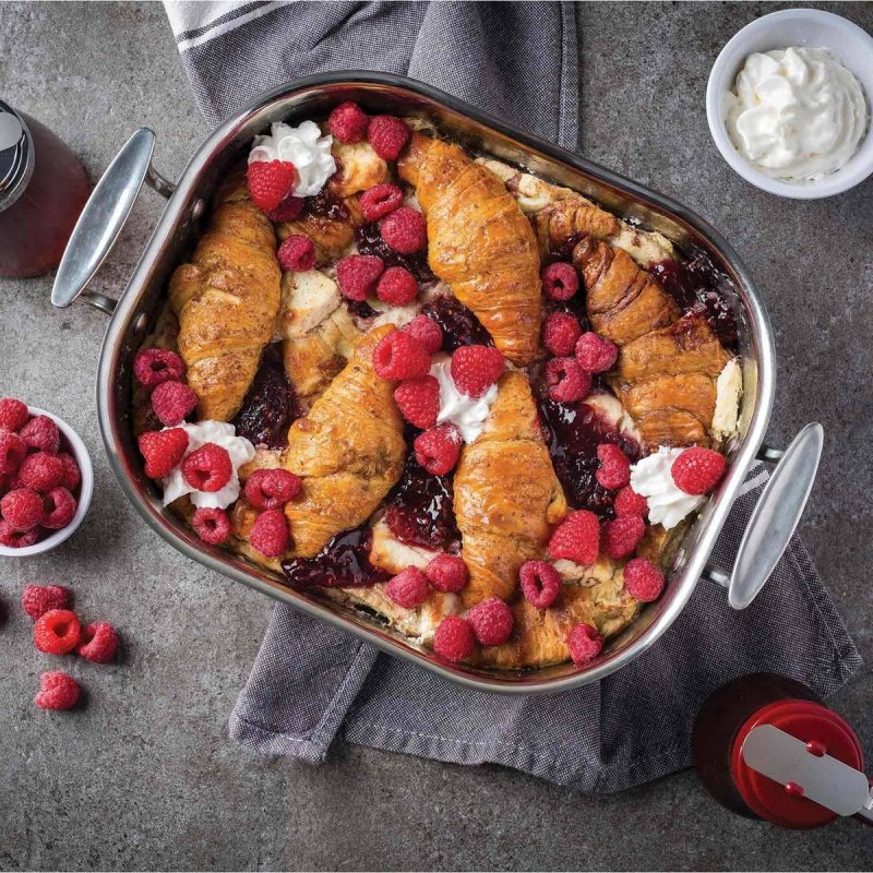 Σκεύος ορθογώνιο Tablecraft με 2 λαβές - ανοξείδωτο