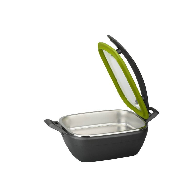 Chafing Dish 2/3GN 4,5L Tiger Artisan Μαύρη Λαβή-πράσινο χείλος