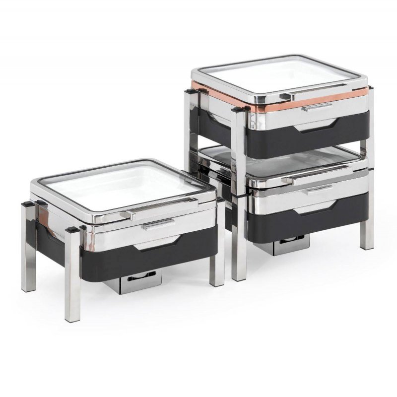 Chafing Dish 2/3GN 5,5L  με Μαύρο Δακτύλιο Tiger T-Collection