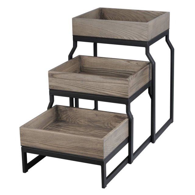 Σετ 3 Βάσεων Tiger από Ατσάλι - T-Collection Frame 1/2GN Black