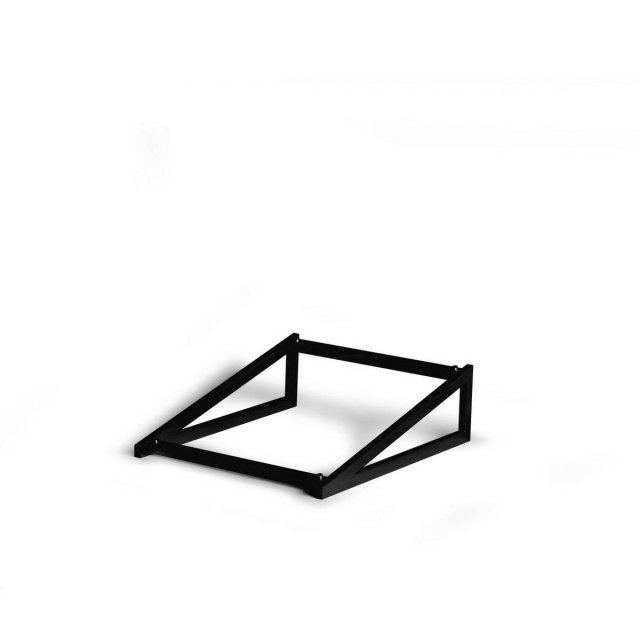 Βάση Επίπεδη 1/2GN Craster Flow Low Powdercoated Steel Black