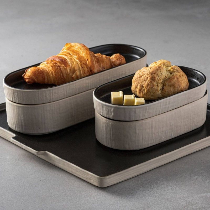 Σκεύος Οβάλ βαθύ 25cm Costa Nova Notos Latitude Black