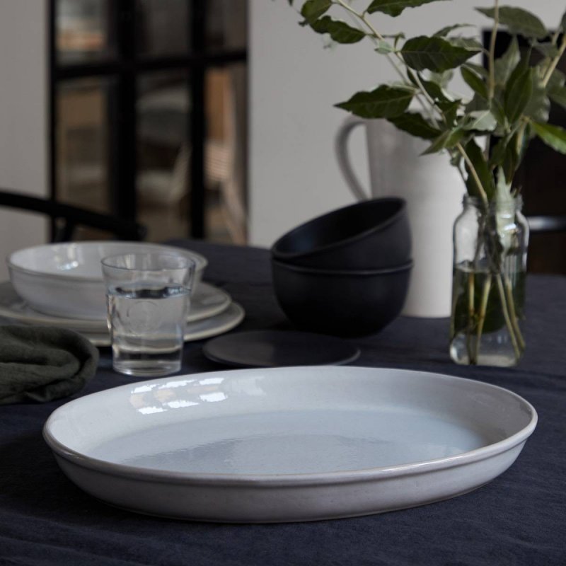 Πιατέλα Oβάλ 40cm Costa Nova Roda Branca