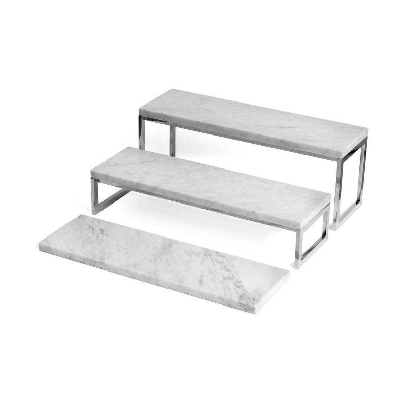 Μαρμάρινη Λευκή Επιφάνεια 2/4GN Craster Flow Plinth White