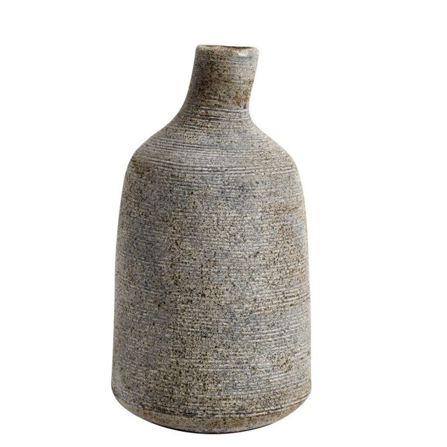 Βάζο Κεραμικό 26cm Muubs Stain Large Grey/Brown Terracotta