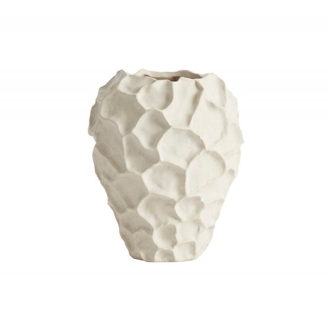 Βάζο Stoneware 21,5cm Muubs Soil Vanilla 