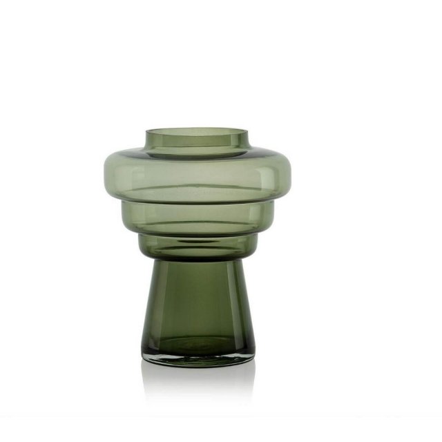 Βάζο Γυάλινο 22cm Andrea House Totem Green