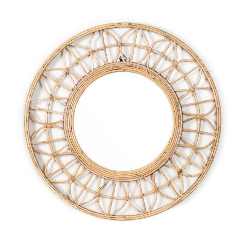Καθρέπτης Eπιτοίχιος Rattan Andrea House 70cm 