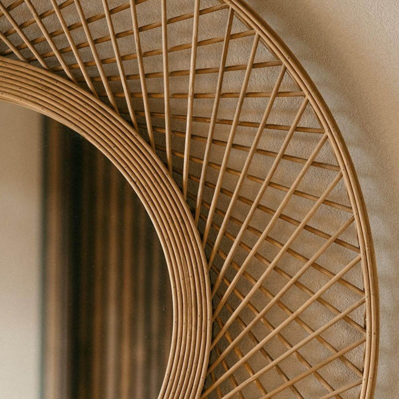 Καθρέπτης Eπιτοίχιος Bamboo Andrea House 70cm 