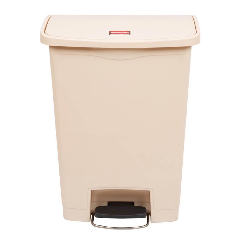 Κάδος Πλαστικός με Πεντάλ 50L Rubbermaid Slim Jim® Step-On Front step Beige