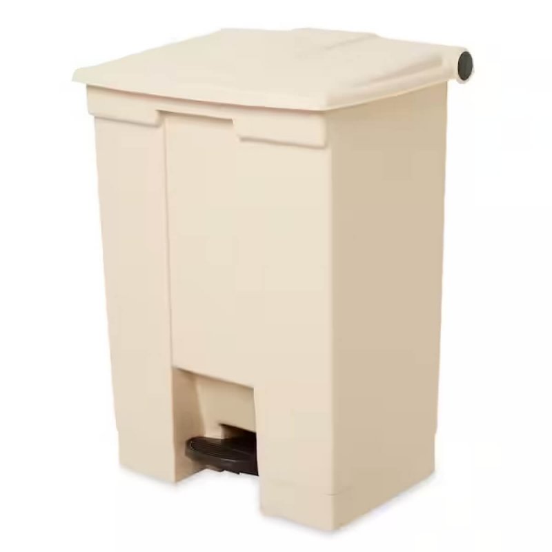 Κάδος Πλαστικός με Πεντάλ 68L Rubbermaid Step-on Legacy Beige 