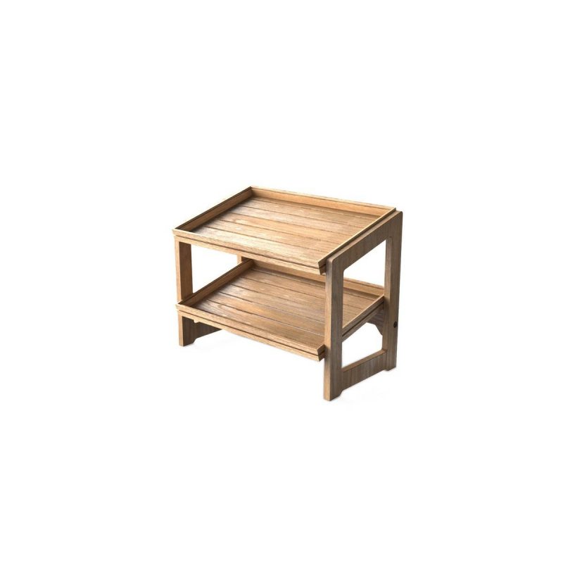 Ξύλινο Σταντ 2 Επιπέδων απο Δρυ 1/1GN Craster Flow Oak