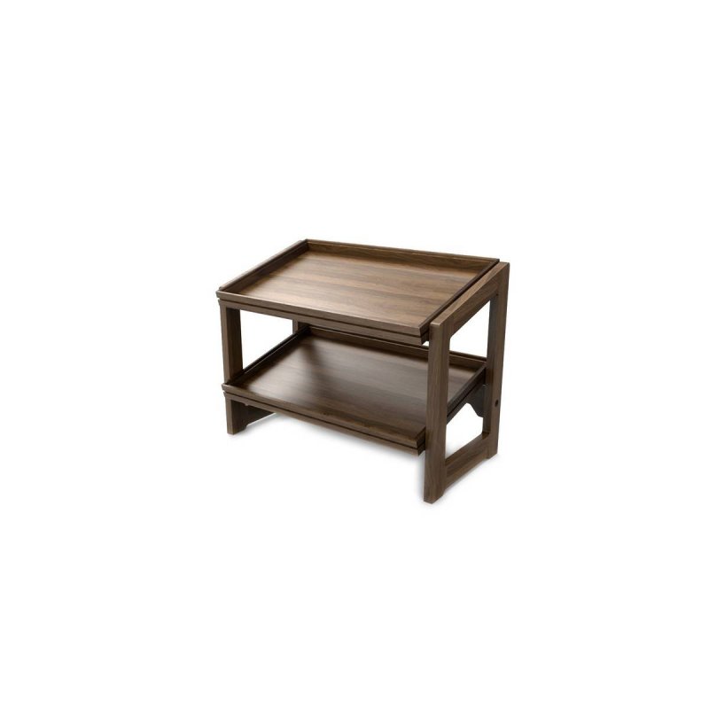 Ξύλινο Σταντ 2 Επιπέδων απο Καρυδιά 1/1GN Craster Flow Walnut