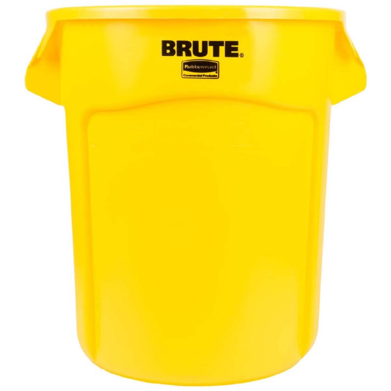Κάδος Στρογγυλός 76L Rubbermaid Vented BRUTE® Yellow