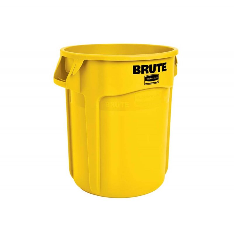 Κάδος Στρογγυλός 76L Rubbermaid Vented BRUTE® Yellow