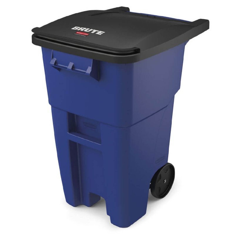 Κάδος Τροχήλατος 189L Rubbermaid BRUTE® Rollout Blue