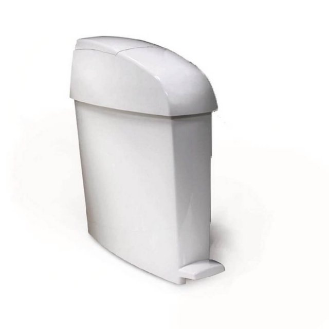 Καλαθάκι μπάνιου στενό με πεντάλ Rubbermaid Miniped 12L- White