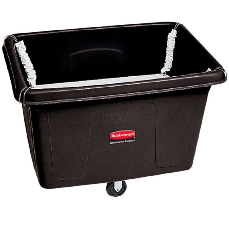 Κάδος Τροχήλατος με Ανύψωση 400L/226,8kg Rubbermaid Spring Platform Cube Black 