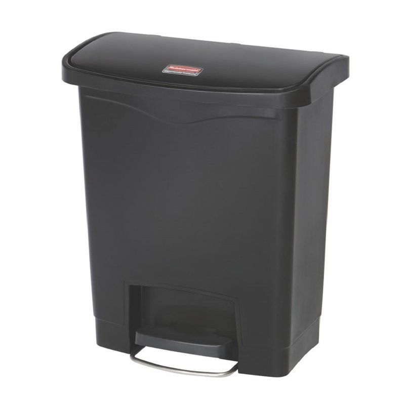 Κάδος Πλαστικός με Πεντάλ 30L Rubbermaid Slim Jim® Step-On Front step Black