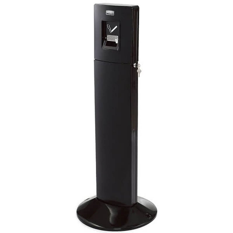 Σταχτοδοχείο Δαπέδου Rubbermaid METROPOLITAN SMOKERS' STATION -Black