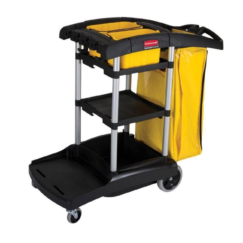 Τρόλεϊ Καθαριότητας Rubbermaid High Capacity Cart - Black