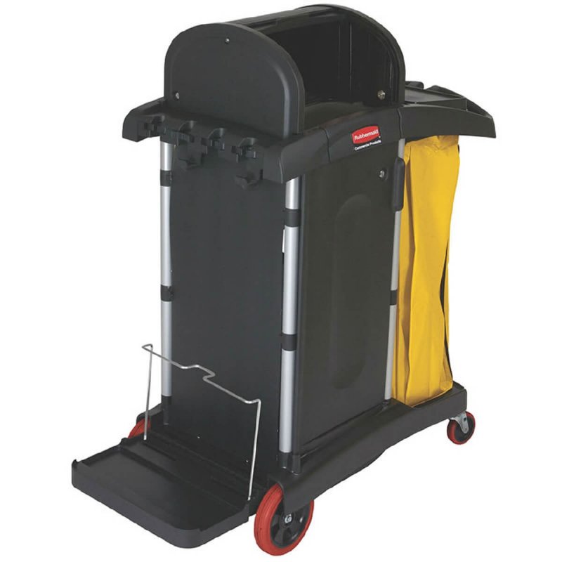 Τρόλεϊ Καθαριότητας Rubbermaid HYGEN High Security Cleaning Cart - Black