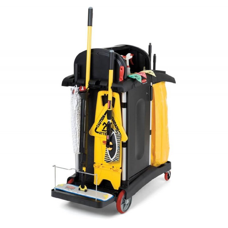 Τρόλεϊ Καθαριότητας Rubbermaid HYGEN High Security Cleaning Cart - Black