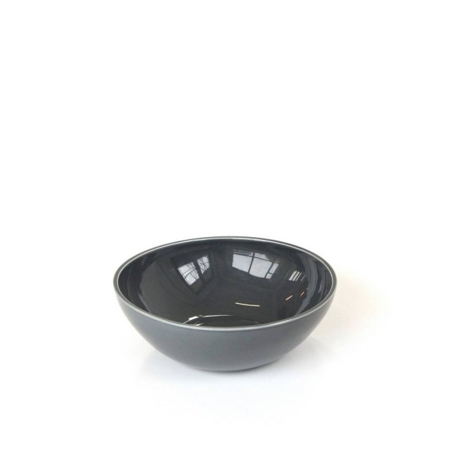 Μεσαίο Κεραμικό Μπολ Σκούρο Γκρι Craster Tilt dark grey