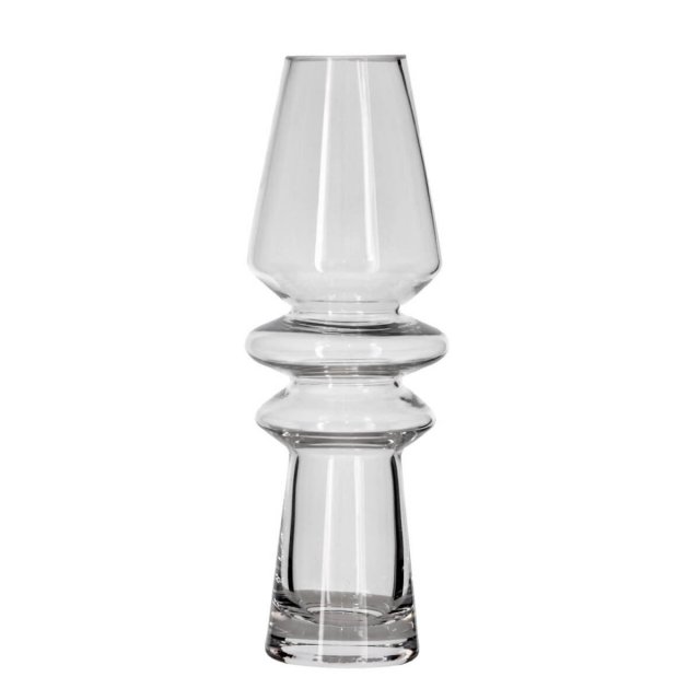 Βάζο Γυάλινο 25cm Villa Collection Trio Clear Glass