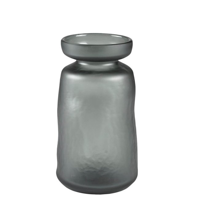 Βάζο Γυάλινο 24cm Villa Collection Ist Grey Glass